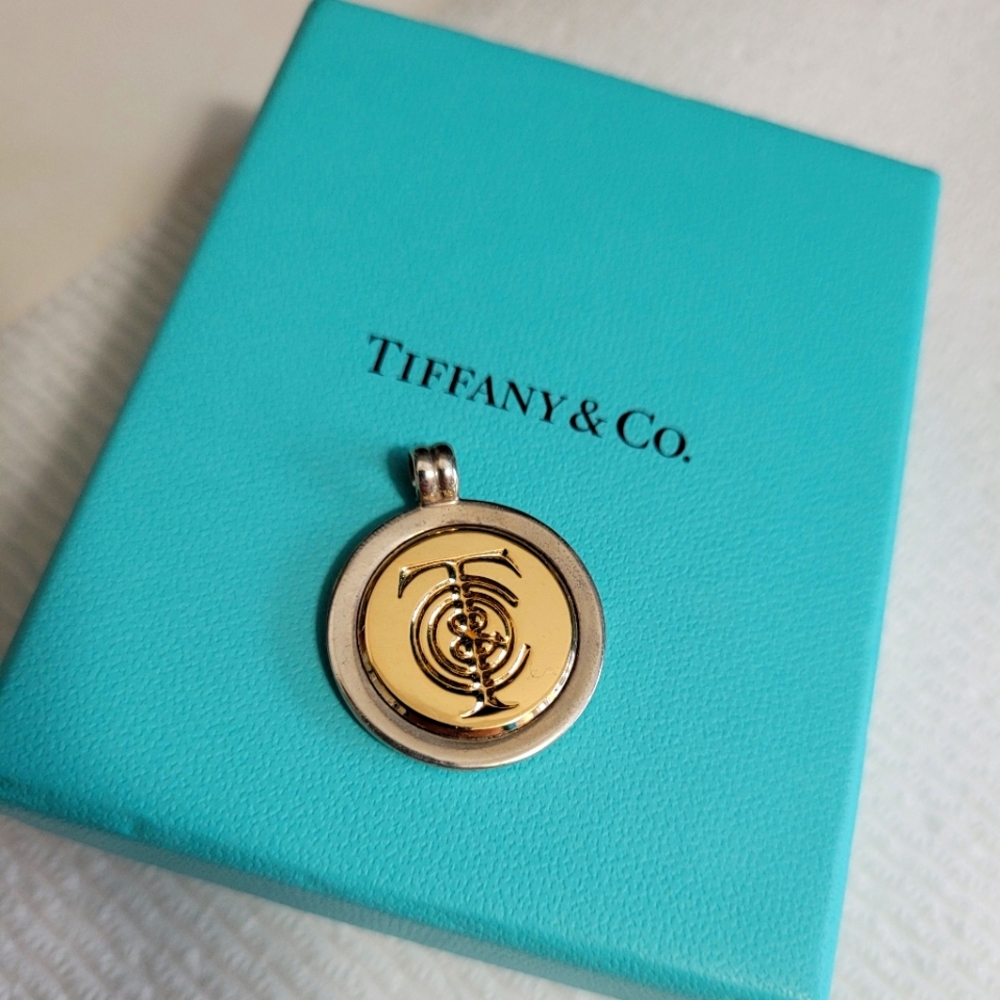 Tiffany and Co T&Co Logo Medallion Pendant